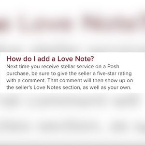 Write a love note to help your Posh community?